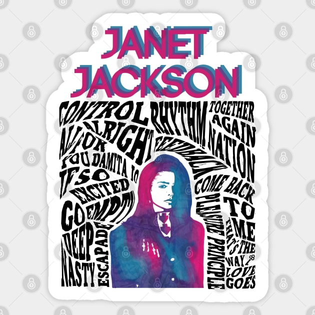 Janet Jackson Sticker by cdisneyfanatic